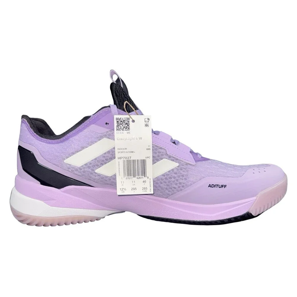 Adidas Crazyflight 6 Womens Size 12.5 Volleyball Sneakers Shoes Purple HP7027